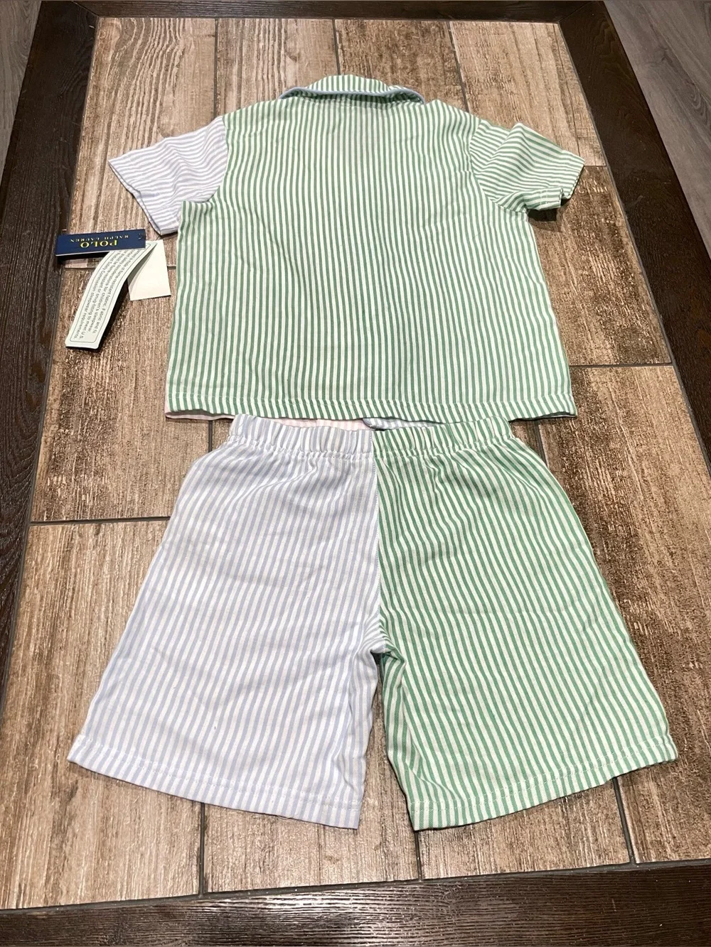 Polo Ralph Lauren Striped Pajama Set NWT Kid’s Size 6 Blue,green,pink